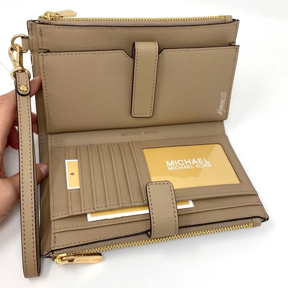 NWT Large Double Zip Wristlet - Picture 5 of 6